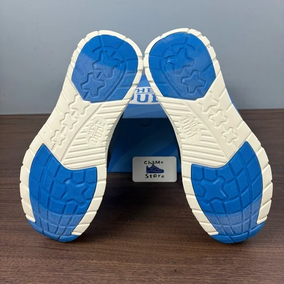 HEY DUDE SIROCCO MID TRAIL 40964-462 NAVY BLACK WHITE MEN SZ 14 - Picture 7 of 8